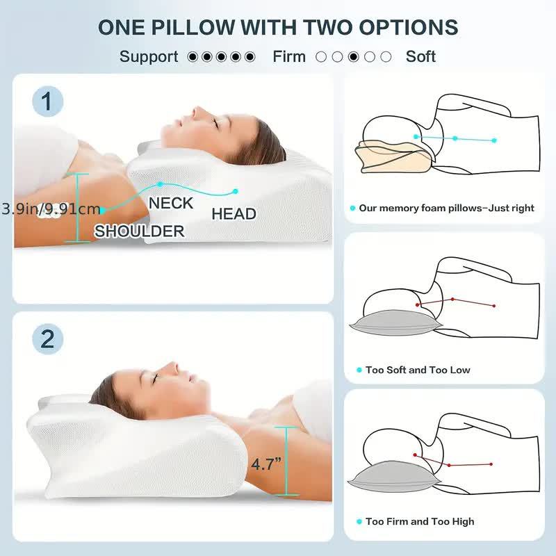 Supportive Sleep Pillow, Restful Comfort