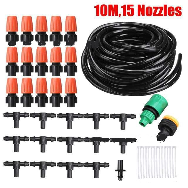 Automated Irrigation System, Drip Watering for Garden Plants