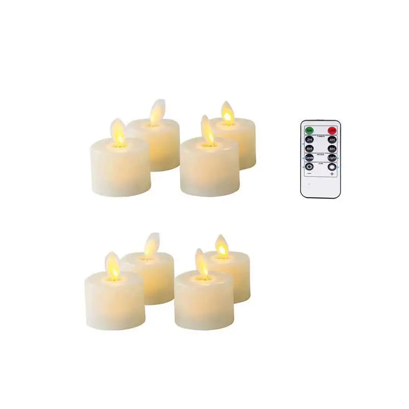 Ambient LED Candle Set, Flickering Flame Effect