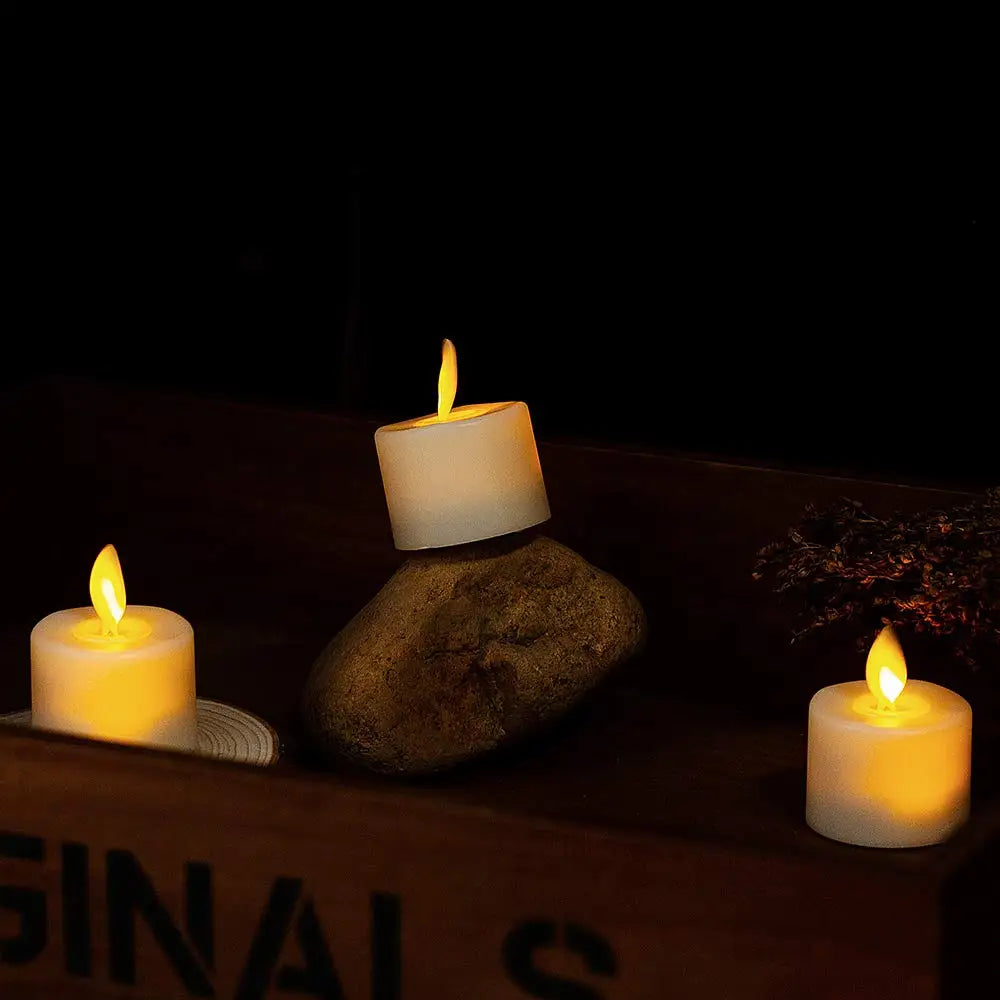 Ambient LED Candle Set, Flickering Flame Effect