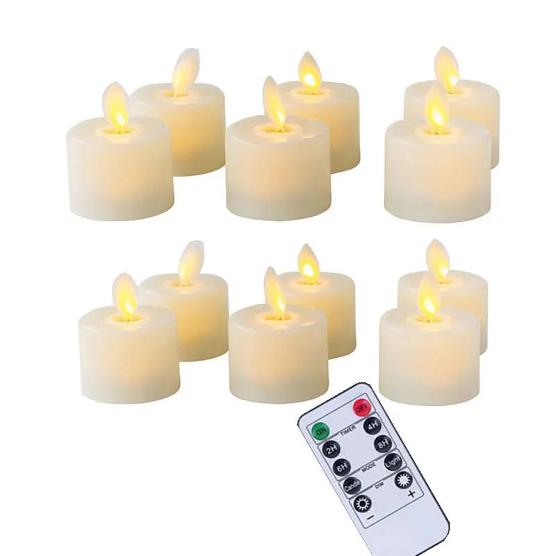 Ambient LED Candle Set, Flickering Flame Effect