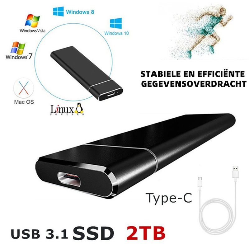 High-Speed External Storage, Compact Design