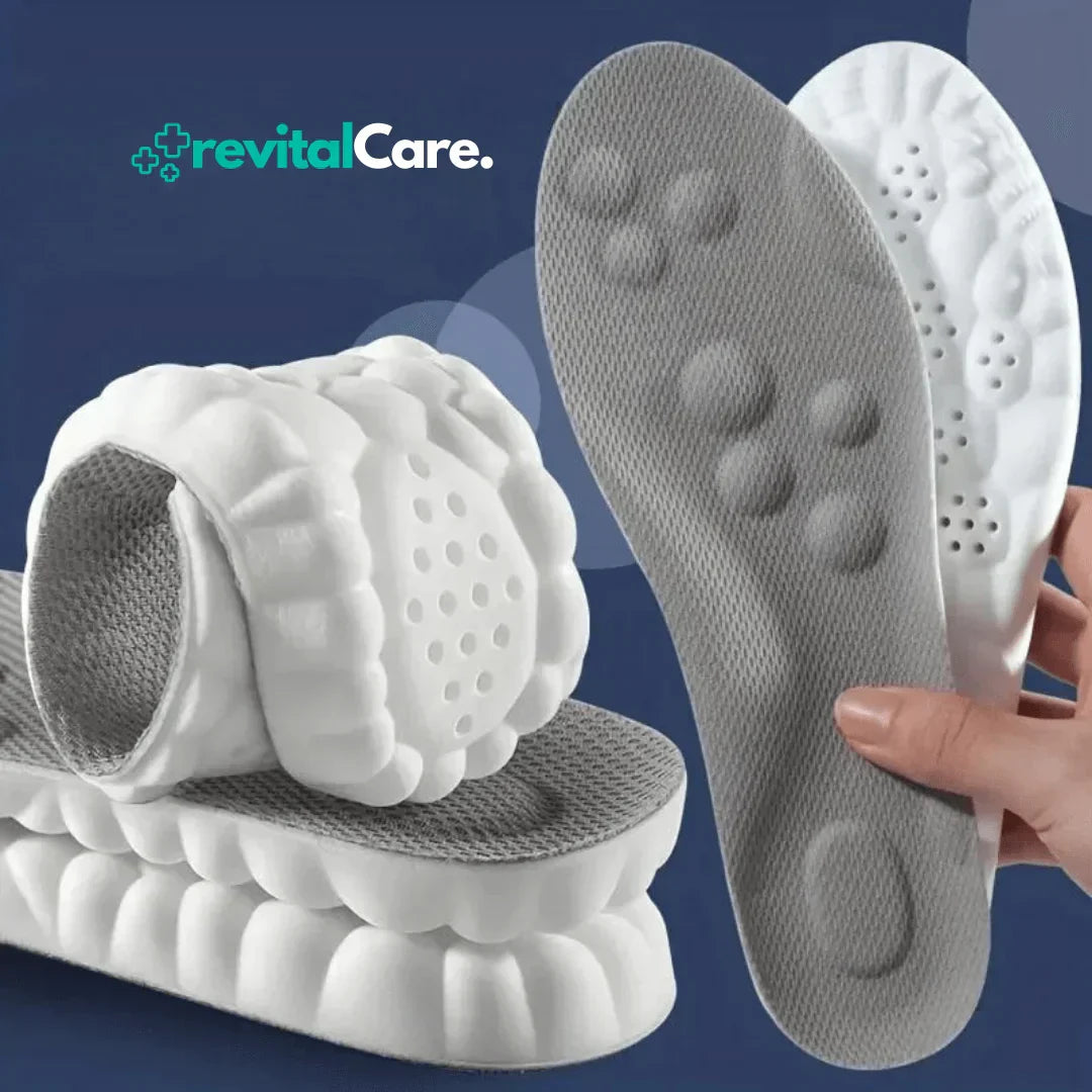 Supportive 4D Insoles, Adaptive Comfort