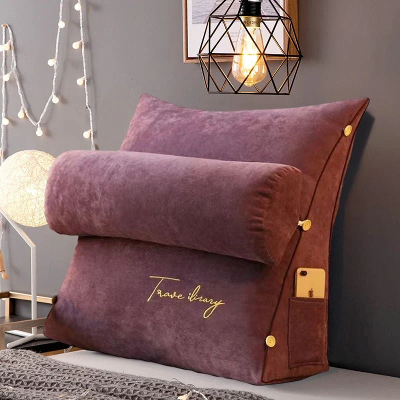Wedge-Design Back Support Cushion, Adjustable