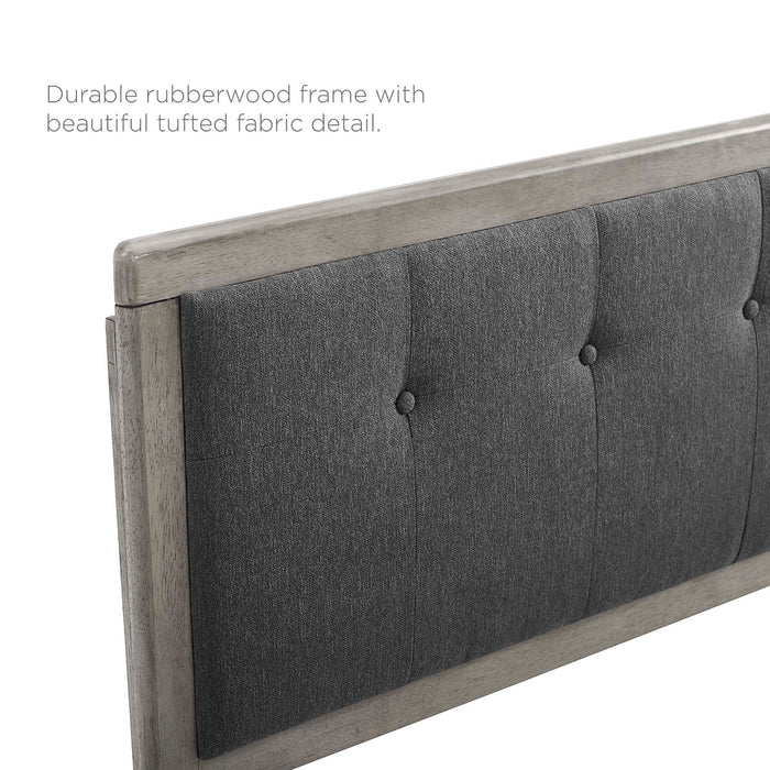 Willow Wood Platform Bed With Splayed Legs