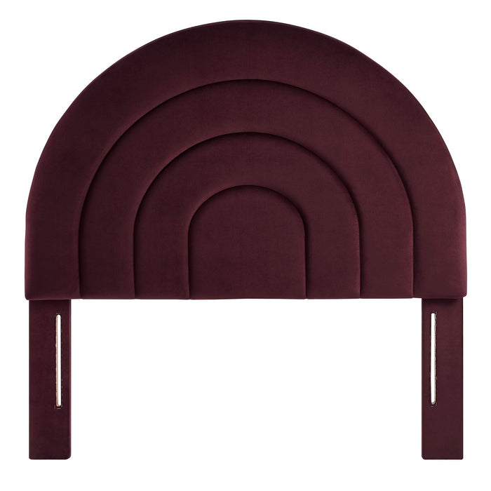 Solana Arched Performance Velvet Headboard