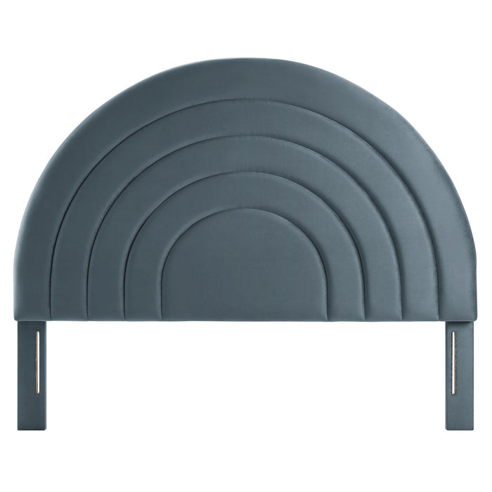 Solana Arched Performance Velvet Headboard