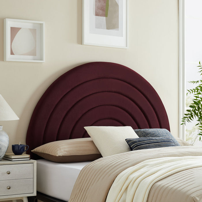 Solana Arched Performance Velvet Headboard