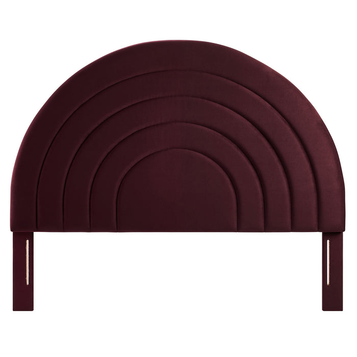 Solana Arched Performance Velvet Headboard