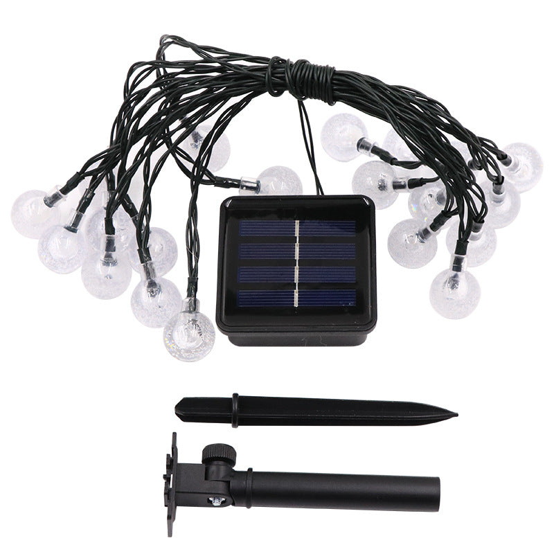 Solar Decorative String Lights, Vibrant Floral Design
