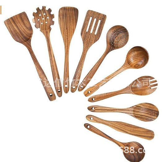 Natural Teak Wood Kitchen Set, Durable Design
