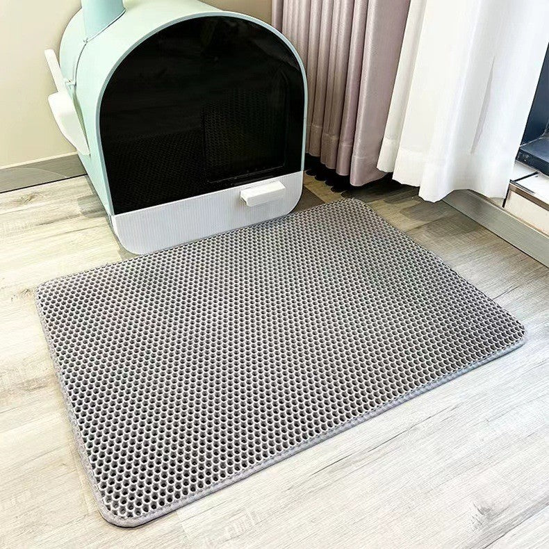Absorbent Cat Litter Mat, Mess-Reducing