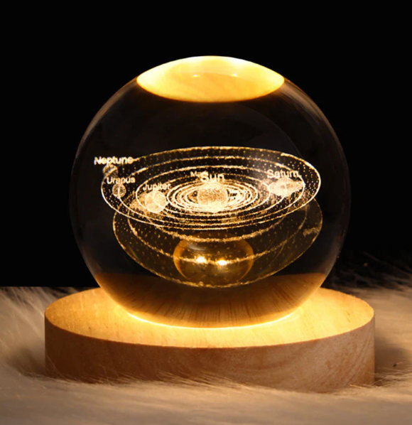 Illuminated 3D Crystal Lamp, Mood Enhancer