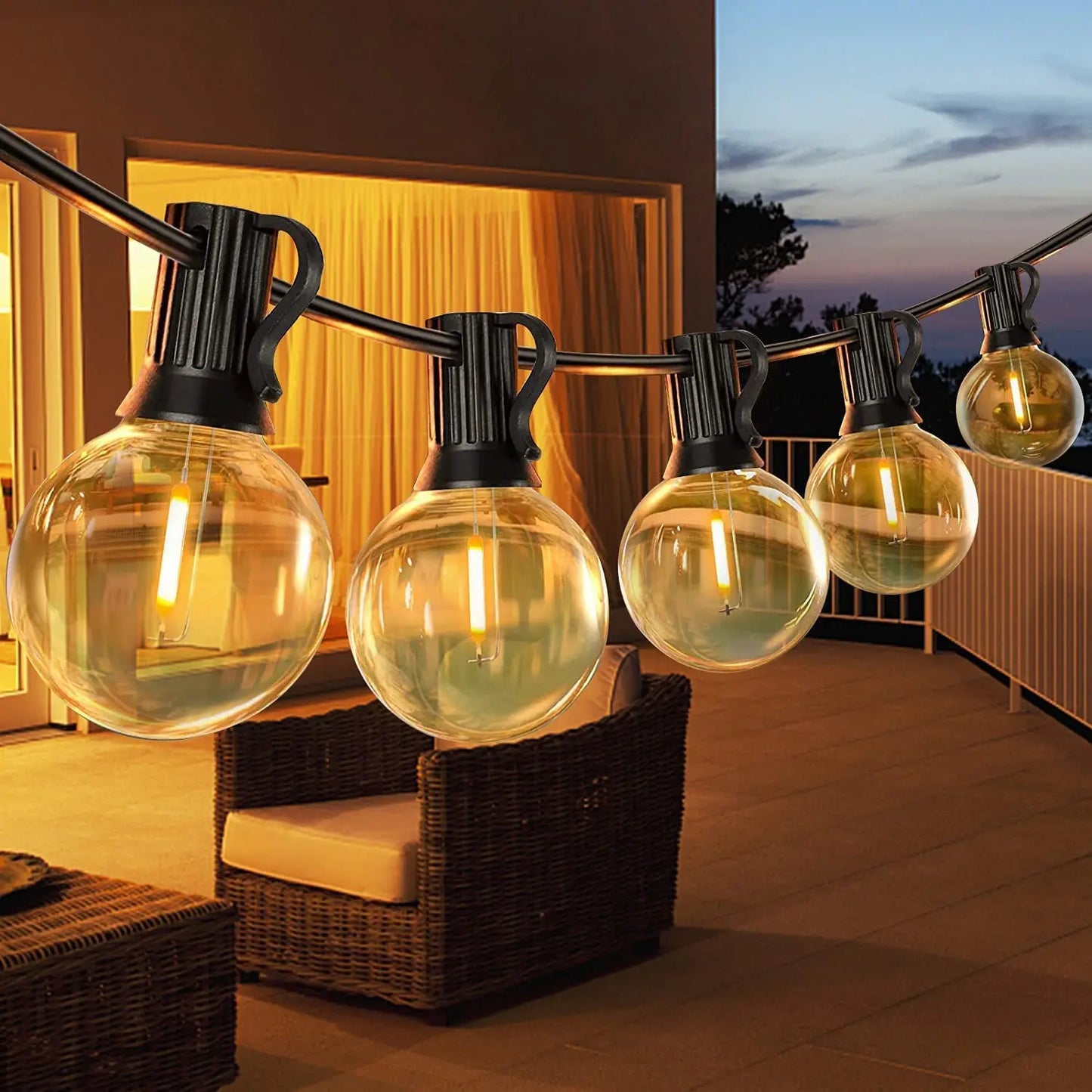 Ambiant Solar Bulb String Lights, Decorative Illumination