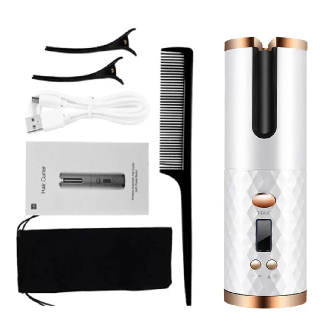 Automatic Curl Styler, Wireless and Rechargeable