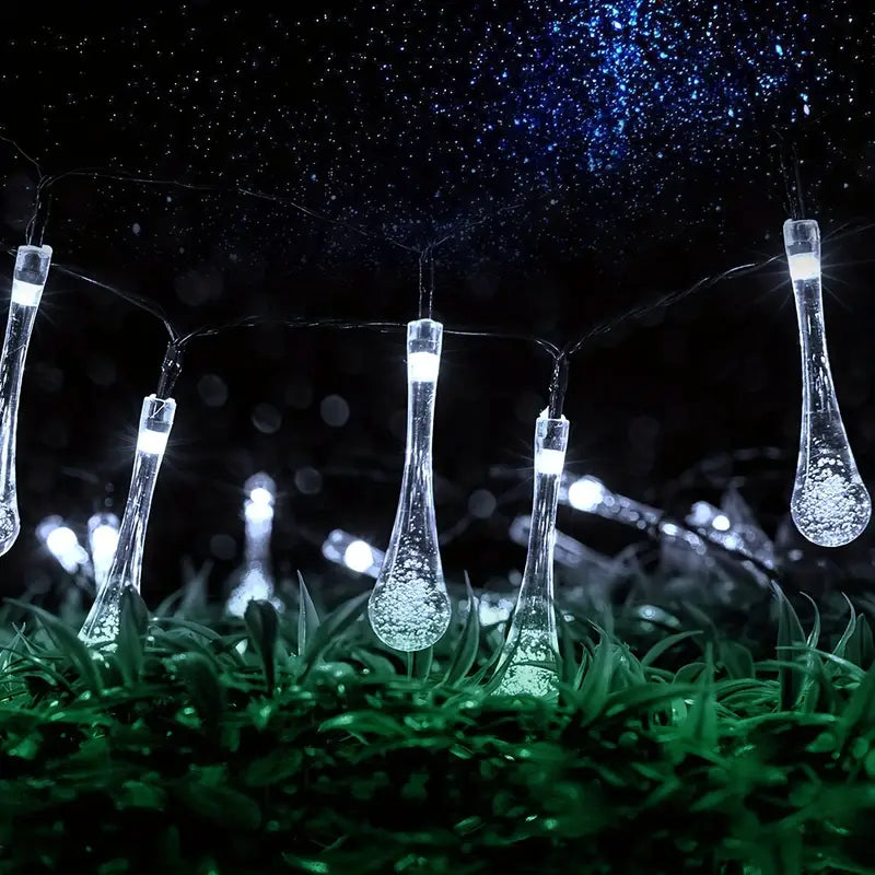 Solar Decorative String Lights, Vibrant Floral Design