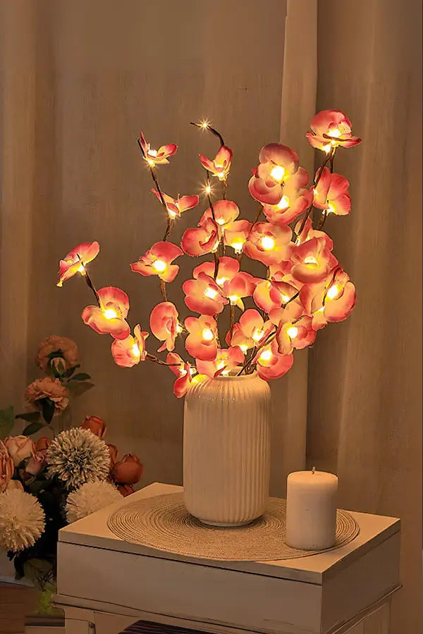 Enchanted Floral Lighted Branch Set Soft Glow