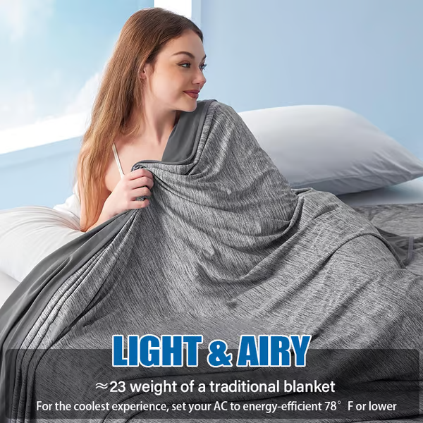 Cooling Blanket Dual-Sided Lightweight Throw