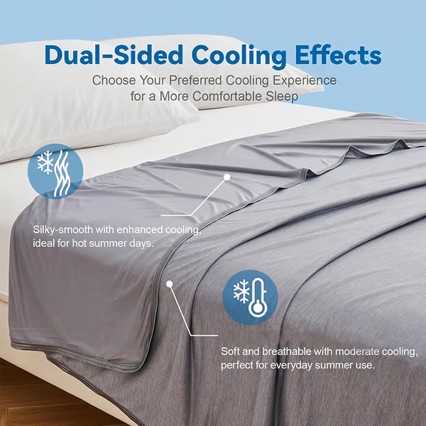 Cooling Blanket Dual-Sided Lightweight Throw