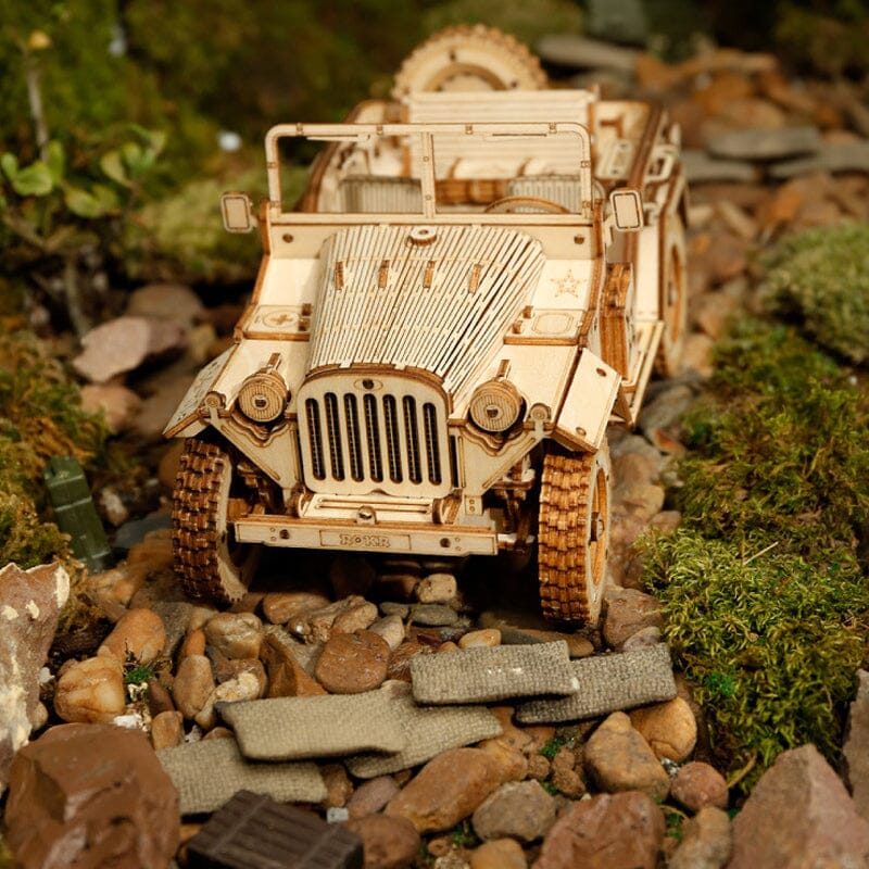 Intricate Wooden Mechanical Model Kit, Engaging Design