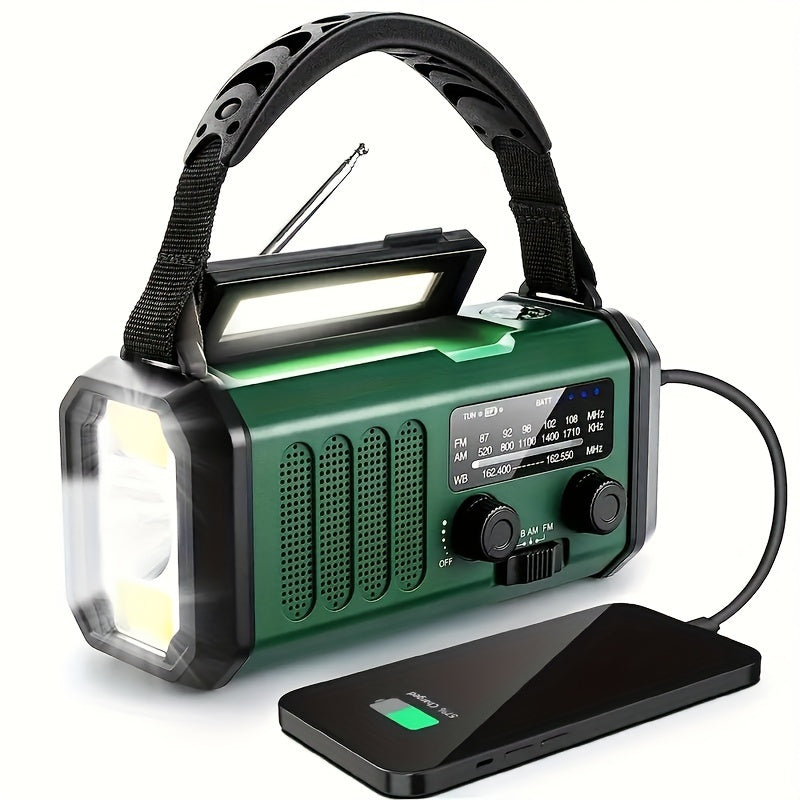 Multifunctional Emergency Radio with Flashlight and Charger