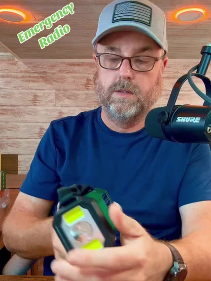 Multifunctional Emergency Radio with Flashlight and Charger