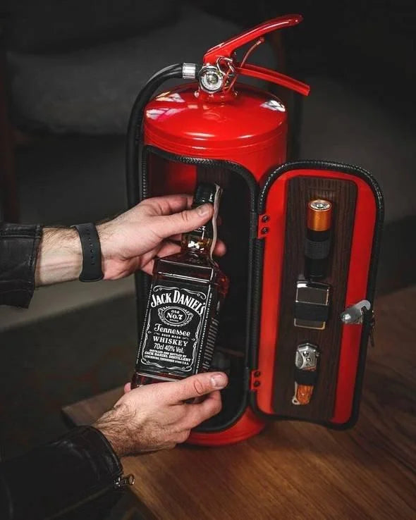 Red FireBar Hidden Mini Bar Stealthy Stylish
