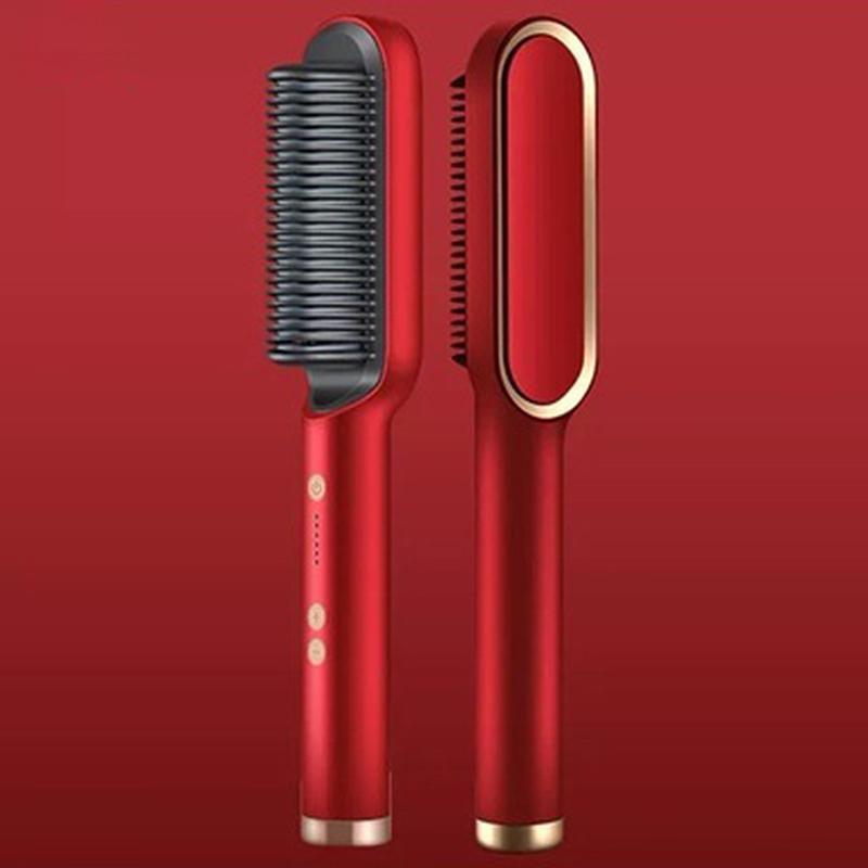 Hair Straightener Brush Frizz Control & Silky Smooth Finish