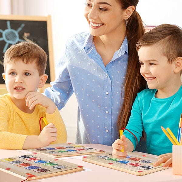 Interactive Magnetic Color and Number Activity, Educational Fun