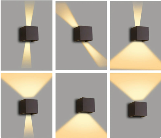 LED Wall Lights Wireless Cube Design