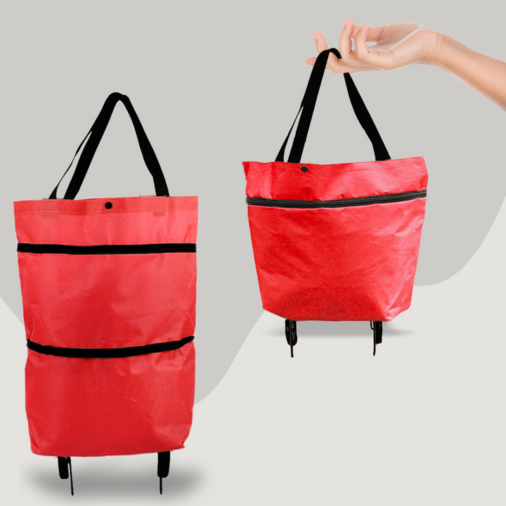 Versatile Foldable Shopping Cart, Convenient Wheels