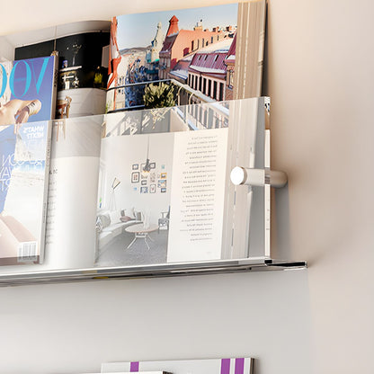 Modern Acrylic Wall-Mounted Bookcase  Floating Shelf