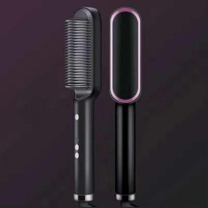 Hair Straightener Brush Frizz Control & Silky Smooth Finish