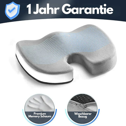 Supportive 4D Seat Cushion, Orthopedic Design