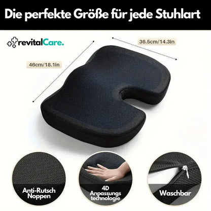 Supportive 4D Seat Cushion, Orthopedic Design
