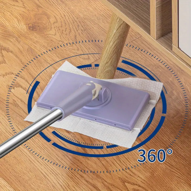 Compact Spin Mop 360° Swivel & Washable Head