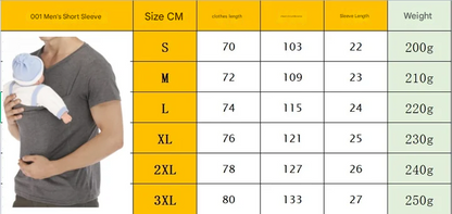 Unisex Baby Carrier Shirt | Adjustable Hands-Free Newborn Holder