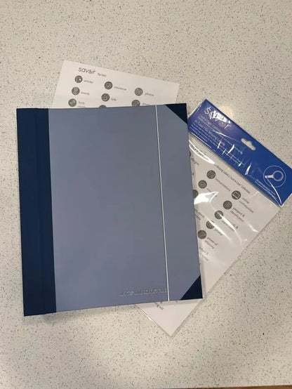 Document Binder With Organizer & Envelopes “In Case I Go Missing” Design