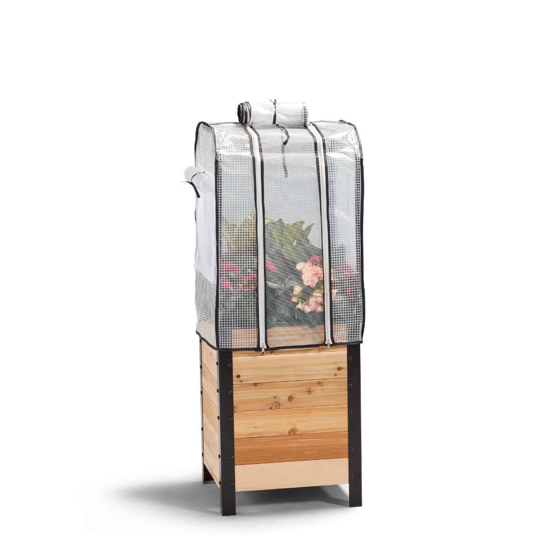 Greenhouse Cover for Planters 24" Tall Protective Frame Set