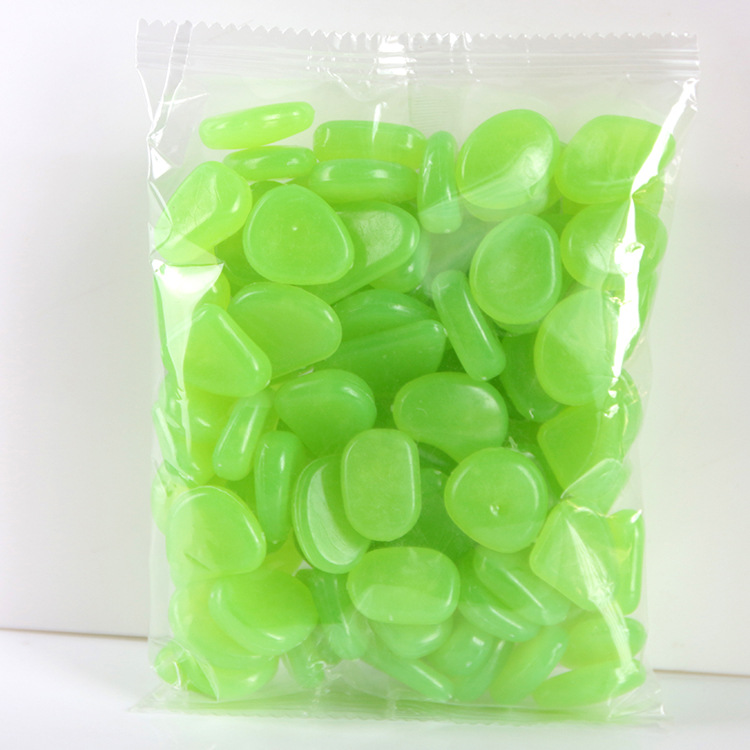 Phosphorescent Garden Pebbles, Colorful Glow Stones
