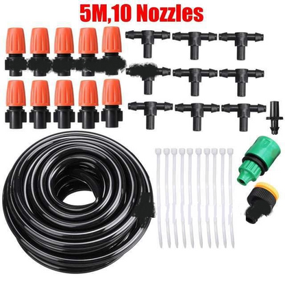 Automated Irrigation System, Drip Watering for Garden Plants