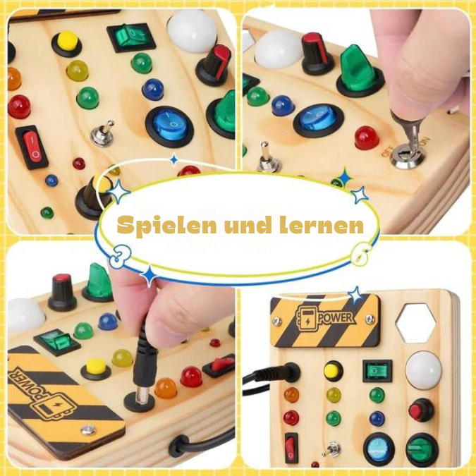 Interactive Montessori Board With LED Sensory Lights