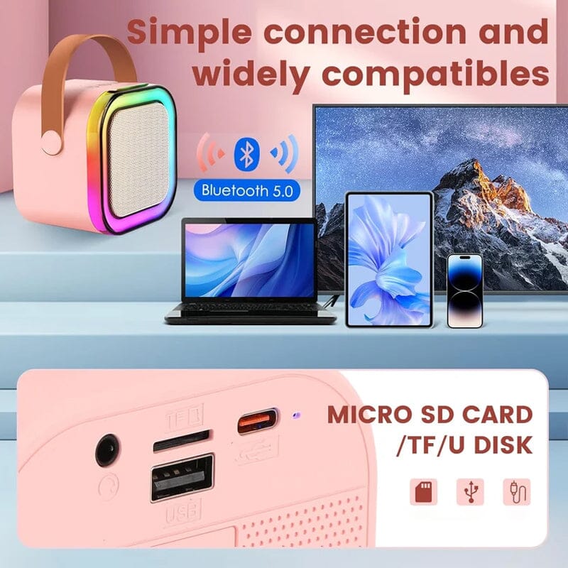 Portable Mini Karaoke Machine  Wireless Duet