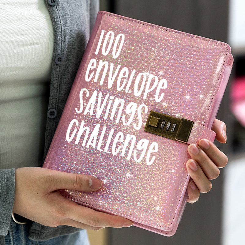 Savings Challenge Ledger With Password Lock  100-Day Budget Tracker