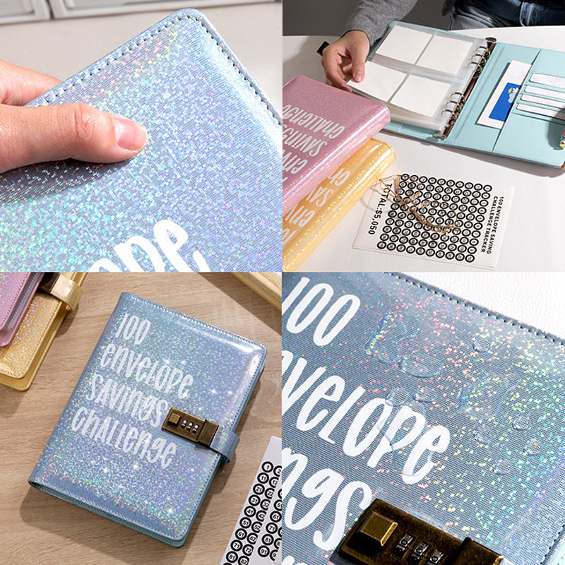 Savings Challenge Ledger With Password Lock  100-Day Budget Tracker