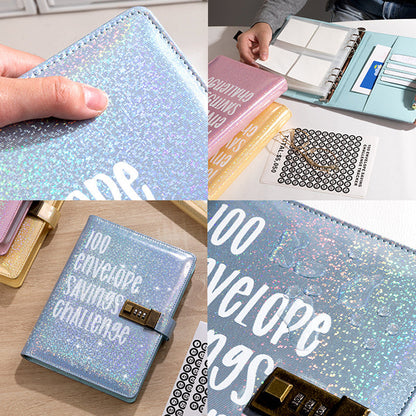 Savings Challenge Ledger With Password Lock  100-Day Budget Tracker