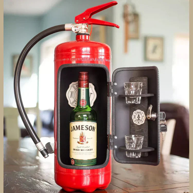 Red FireBar Hidden Mini Bar Stealthy Stylish
