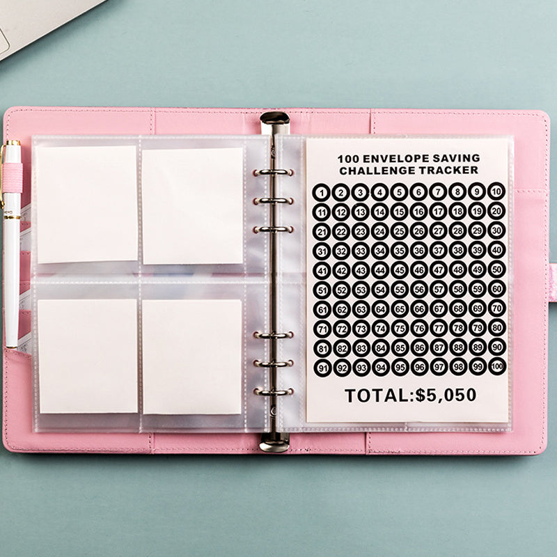 Savings Challenge Ledger With Password Lock  100-Day Budget Tracker