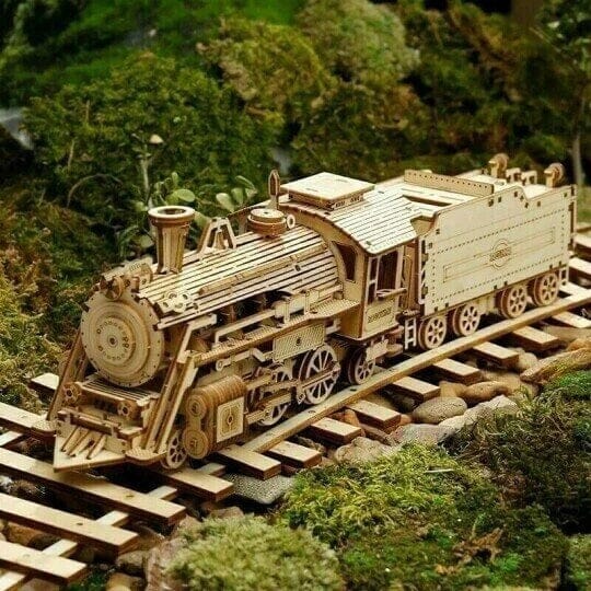 Intricate Wooden Mechanical Model Kit, Engaging Design