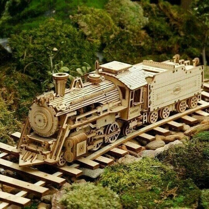 Intricate Wooden Mechanical Model Kit, Engaging Design